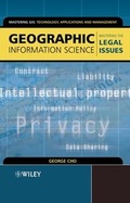 Cover: Geographic Information Science - Wiley