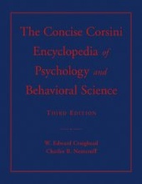 Enlarge image Cover: The Concise Corsini Encyclopedia of Psychology and Behavioral Science - Wiley