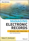 Cover: Managing Electronic Records - Wiley