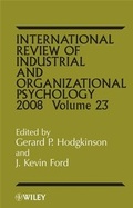 Cover: International Review of Industrial and Organizational Psychology - Wiley