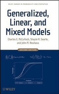 Enlarge image Cover: Generalized, Linear, and Mixed Models - Wiley