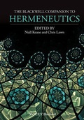 Cover: The Blackwell Companion to Hermeneutics - Wiley