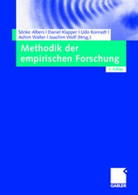 Enlarge image Cover: Methodik der empirischen Forschung - Springer Gabler