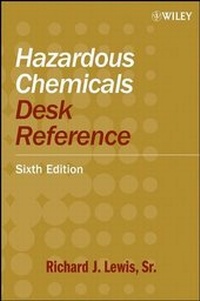 Abbildung von: Hazardous Chemicals Desk Reference - Wiley