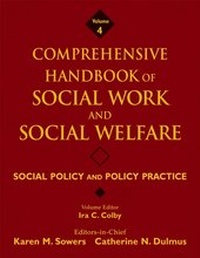 Enlarge image Cover: Comprehensive Handbook of Social Work and Social Welfare - Wiley