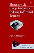 Cover: Elementary Lie Group Analysis and Ordinary Differential Equations - Wiley