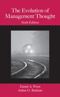 Cover: The Evolution of Management Thought - Wiley