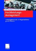 Cover: Hochleistungsmanagement - Springer Gabler