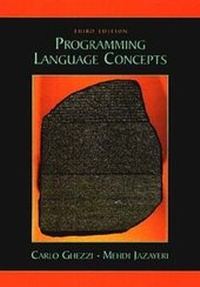 Enlarge image Cover: Programming Language Concepts - Wiley