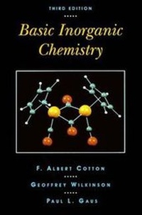 Enlarge image Cover: Basic Inorganic Chemistry - Wiley