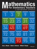 Cover: Mathematics for Elementary Teachers - Wiley