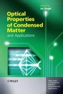 Cover: Optical Properties of Condensed Matter and Applications - Wiley