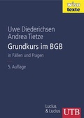 Cover: Grundkurs im BGB - UTB