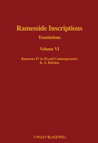 Enlarge image Cover: Ramesside Inscriptions - Wiley