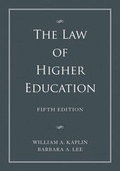 Cover: The Law of Higher Education - Wiley