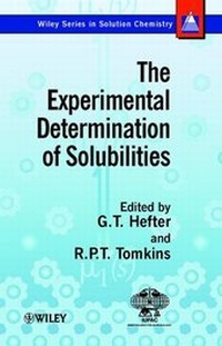 Enlarge image Cover: The Experimental Determination of Solubilities - Wiley