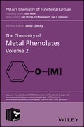 Cover: The Chemistry of Metal Phenolates - Wiley