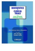 Cover: Biostatistics in Clinical Trials - Wiley