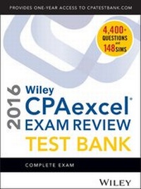 Abbildung von: Wiley CPAexcel Exam Review 2016 Test Bank - Wiley