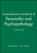 Cover: Comprehensive Handbook of Personality and Psychopathology - Wiley