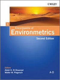 Enlarge image Cover: Encyclopedia of Environmetrics - Wiley