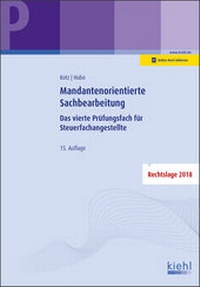 Abbildung von: Mandantenorientierte Sachbearbeitung - Kiehl