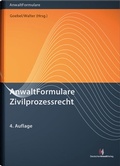 Cover: AnwaltFormulare Zivilprozessrecht - Deutscher Anwaltverlag