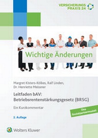 Abbildung von: Leitfaden bAV: Betriebsrentenstärkungsgesetz (BRSG) - Wolters Kluwer Deutschland GmbH