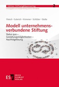 Cover: Modell unternehmensverbundene Stiftung - Erich Schmidt Verlag