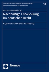 Abbildung von: Nachhaltige Entwicklung im deutschen Recht - Nomos