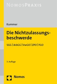 Abbildung von: Die Nichtzulassungsbeschwerde - Nomos