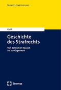 Cover: Geschichte des Strafrechts - Nomos