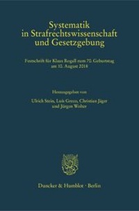 Abbildung von: Systematik in Strafrechtswissenschaft und Gesetzgebung - fibre
