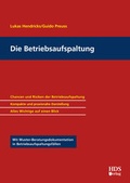 Cover: Die Betriebsaufspaltung - HDS