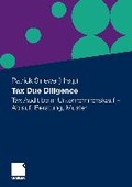 Cover: Tax Due Diligence - Springer Gabler
