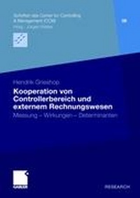Abbildung von: Kooperation von Controllerbereich und externem Rechnungswesen - Springer Gabler