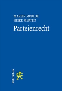 Enlarge image Cover: Parteienrecht - Mohr Siebeck