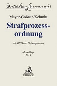 Enlarge image Cover: Strafprozessordnung: StPO - C.H.BECK