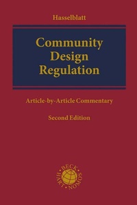 Enlarge image Cover: Community Design Regulation (EC) No 6/2002 - C.H.BECK