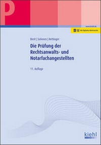 Abbildung von: Die Prüfung der Rechtsanwalts- und Notarfachangestellten - NWB