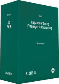 Abbildung von: Abgabenordnung Finanzgerichtsordnung - Online - Stollfuß