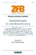 Cover: Internationale Aspekte der Unternehmensbesteuerung - Springer Gabler