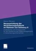 Cover: Neuausrichtung der Versicherungsaufsicht im Rahmen von Solvency II - Springer Gabler