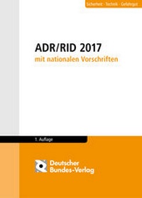 Bild: ADR / RID 2017 mit nationalen Vorschriften - Deutscher Bundes-Verlag