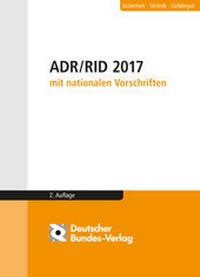 Bild: ADR / RID 2017 mit nationalen Vorschriften - Deutscher Bundes-Verlag