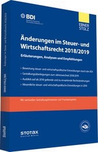 Abbildung von: Änderungen im Steuer- und Wirtschaftsrecht 2018/2019 - Stollfuß