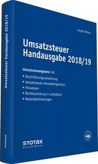 Abbildung von: Umsatzsteuer Handausgabe 2018/19 - Stollfuß