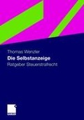 Cover: Die Selbstanzeige - Springer Gabler