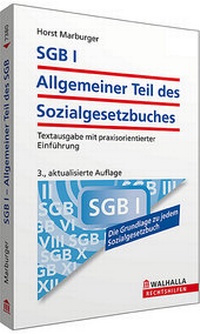 Abbildung von: SGB I - Allgemeiner Teil des Sozialgesetzbuches - Walhalla