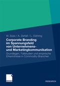 Cover: Corporate Branding im Spannungsfeld von Unternehmens- und Marketingkommunikation - Springer Gabler